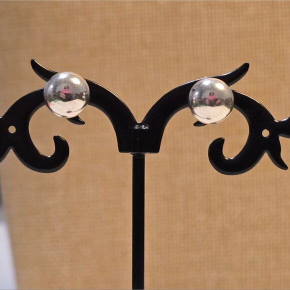 Silpada Sterling Silver Sphere Earrings Rare HTF - Picture 6 of 8